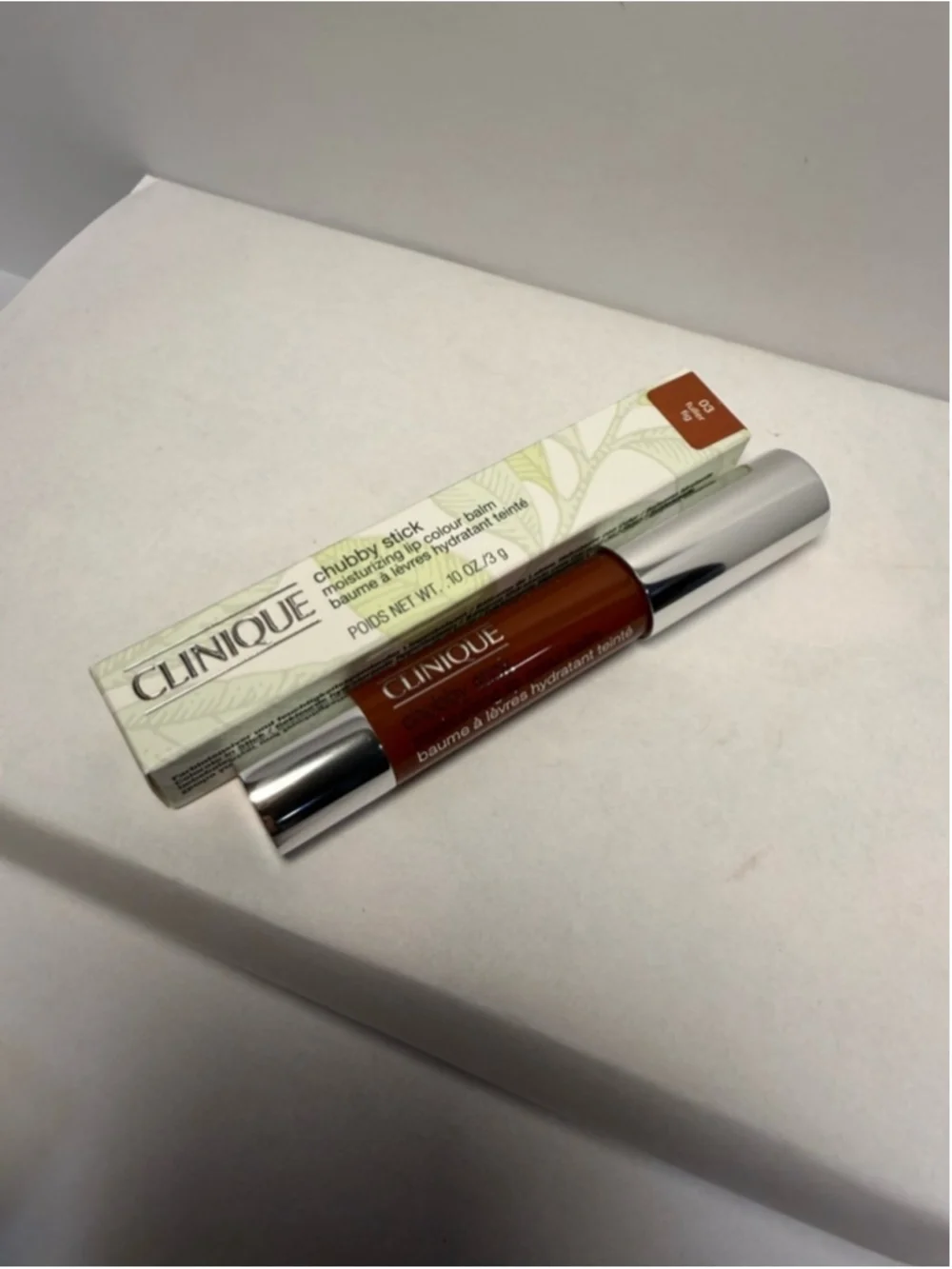 Clinique 03 Fuller Fig Chubby Stick Moisturizing Lip Colour Balm Full Size New